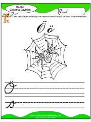 Ö Sesi Çalışma Sayfaları